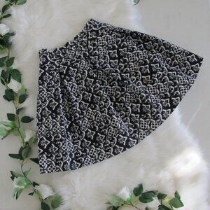 Xhilaration | A-line Pleated Stretch Patterned Skirt Whimsygoth